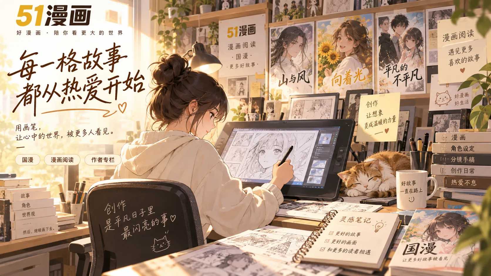 林岚漫画创作公开场景